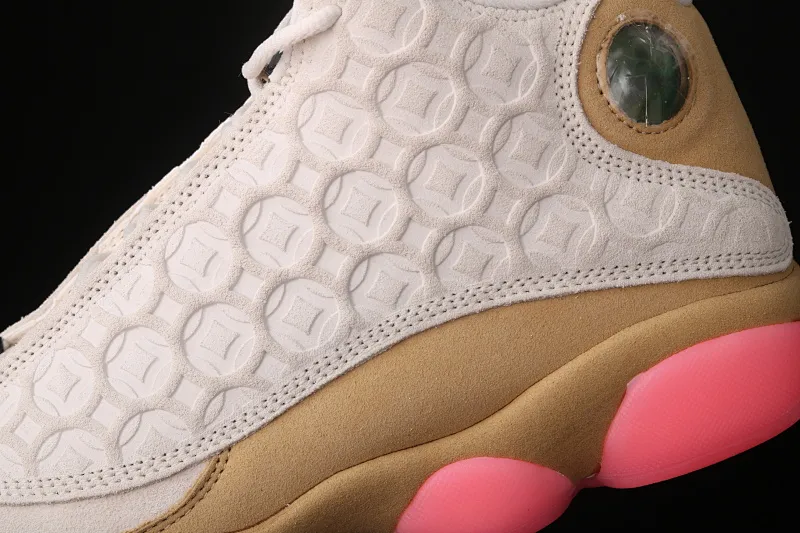 All categories Air Jordan Jordan series basketball shoes Air Jordan 13 Air Jordan 13 RETRO CNY AJ13 Joe 13 celebrates the Chinese New Year Copper Coin White Yellow Pink CW4409-100